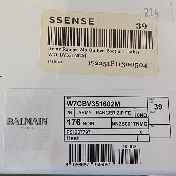 Balmain Army Quilted Leather Combat Boots 🖤 - Picture 5 of 15